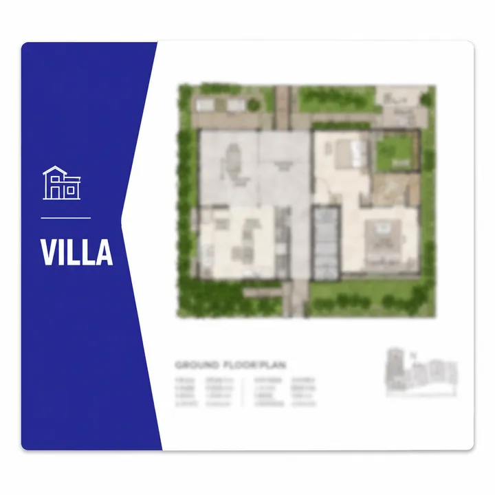 Purva Jigani indicative villa floor plan spread reference
